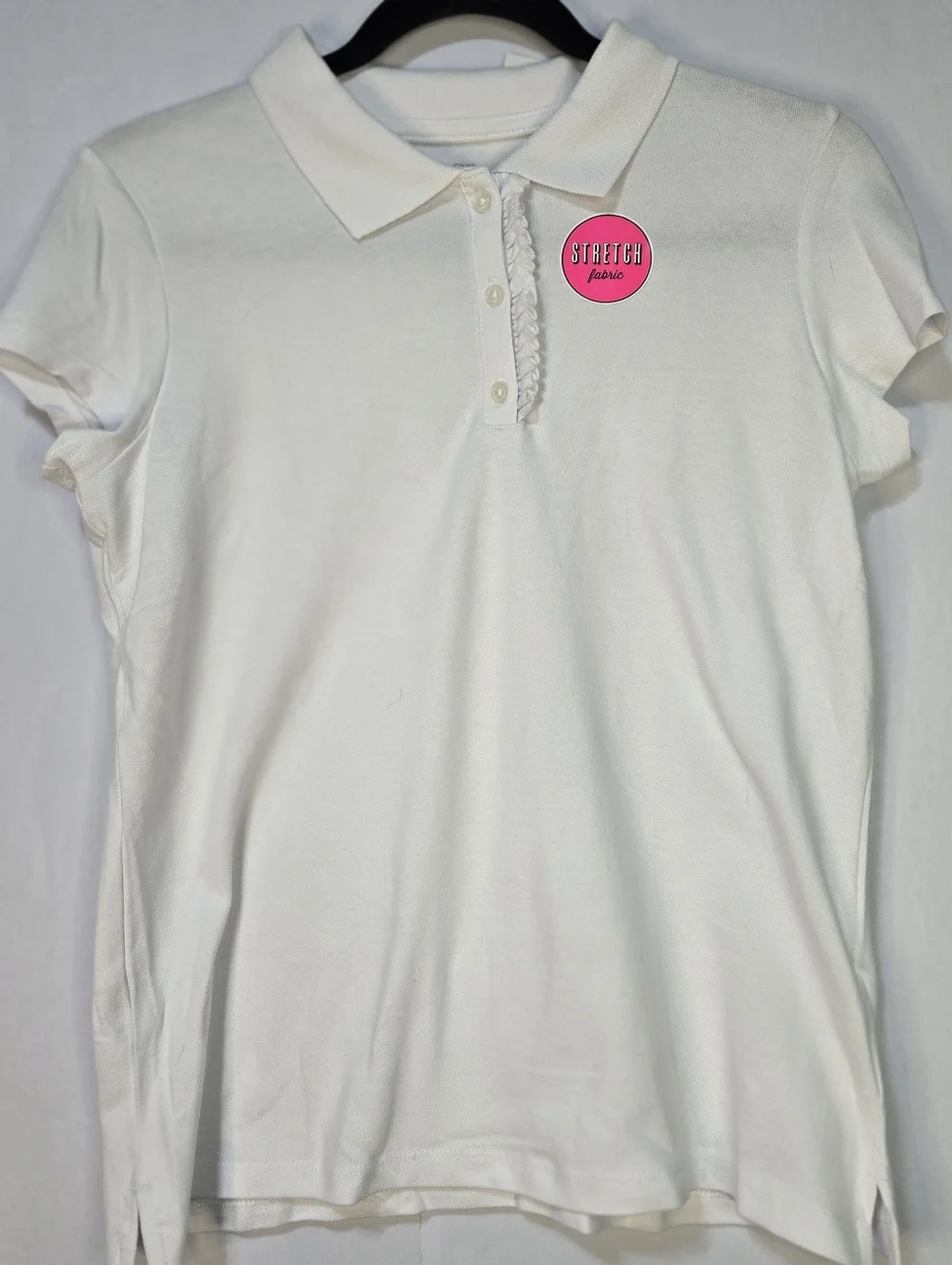 PLACE Girls Size XXL (16) Set Of 3 polo Shirts; White, Green, Lt. Blue NWT